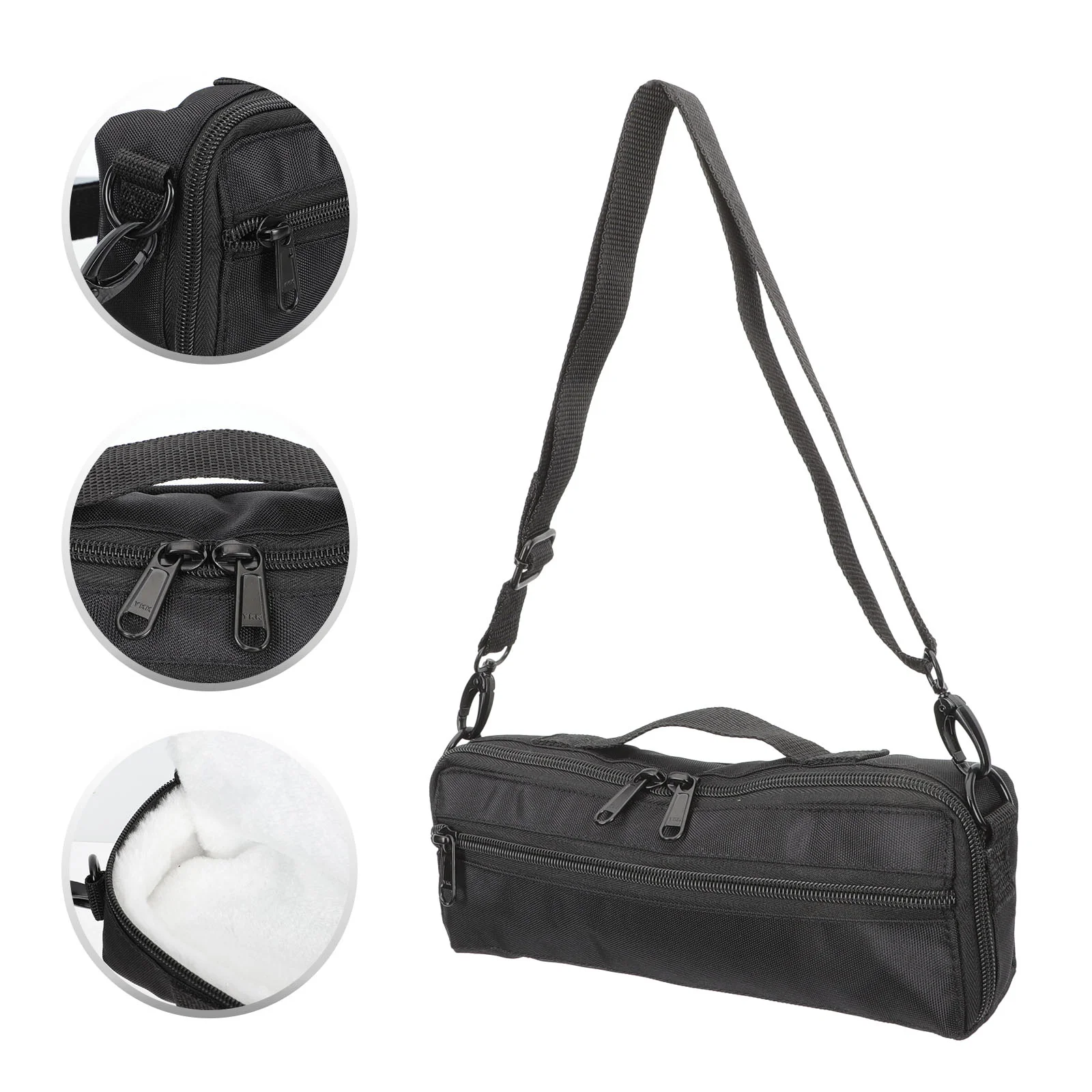 

Piccolo Bag Waterproof Piccolo Canvas Plush Carrying Bag Piccolo Wind Instrument Storage Bag