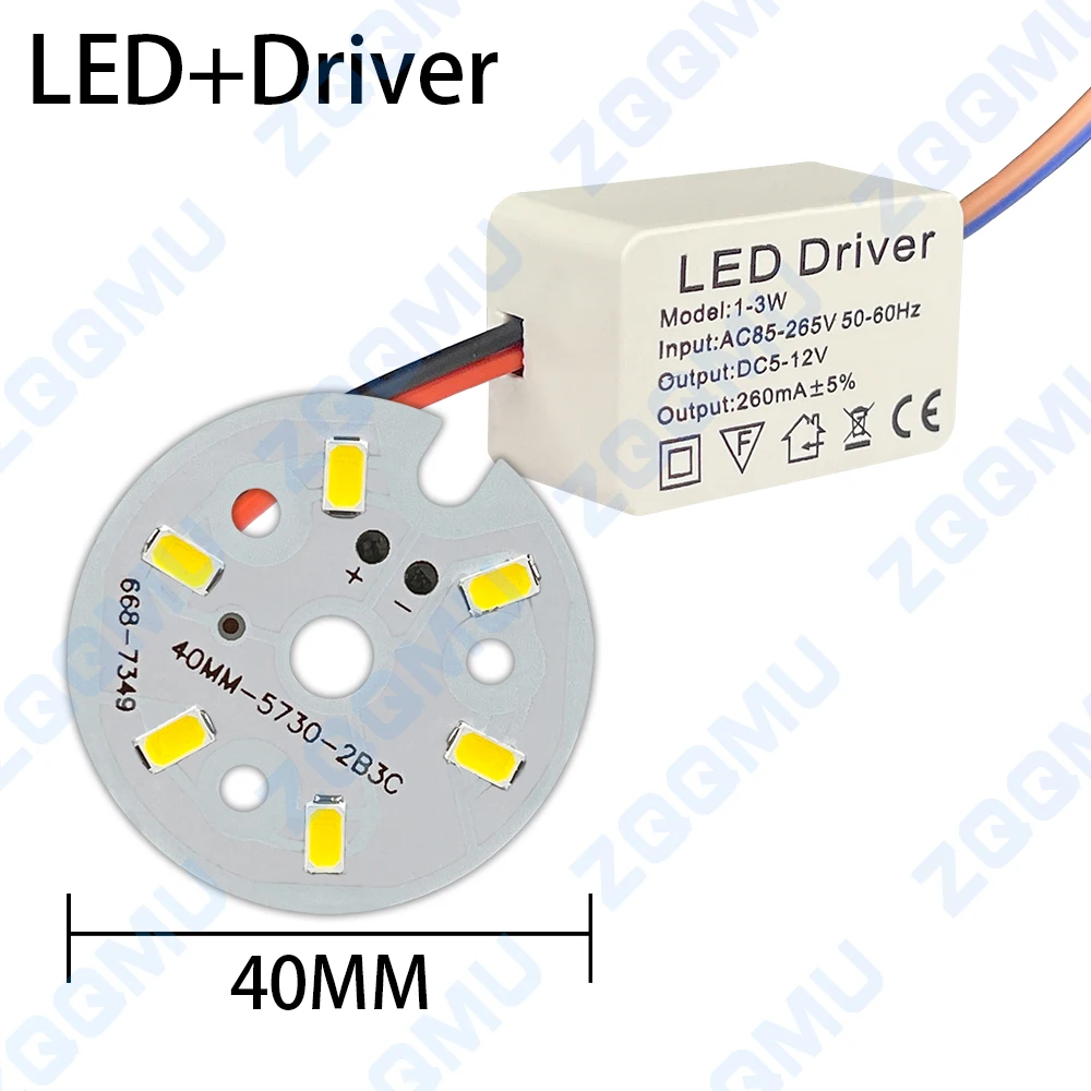 

3 Вт светодиод высокой яркости с приводом AC85-265 В теплый белый нейтральный свет 32 40 мм SMD5730 для лампочки «сделай сам» потолочный светильник домашнего освещения
