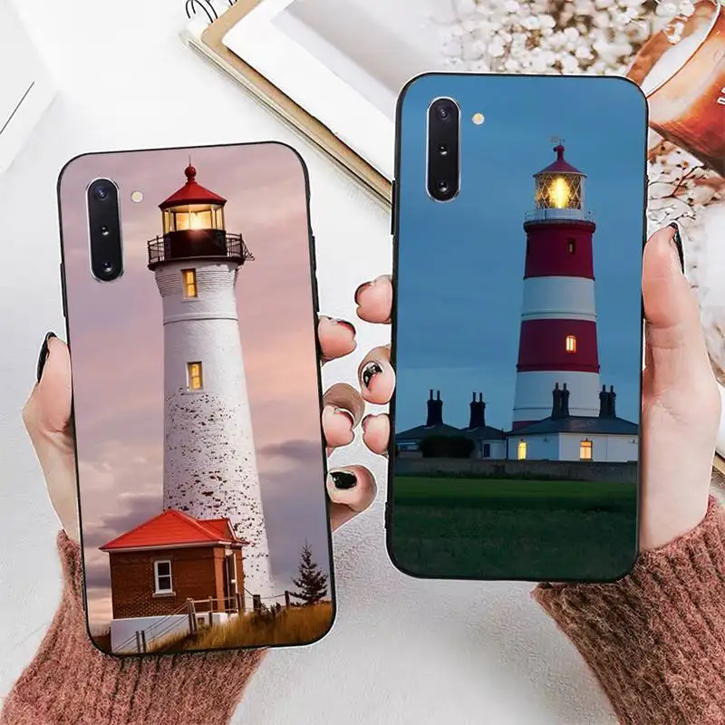 

Hand Painted Lighthouse Phone Case for Redmi 8 9 9A for Samsung J5 J6 Note9 for Huawei NOVA3E Mate20lite cover