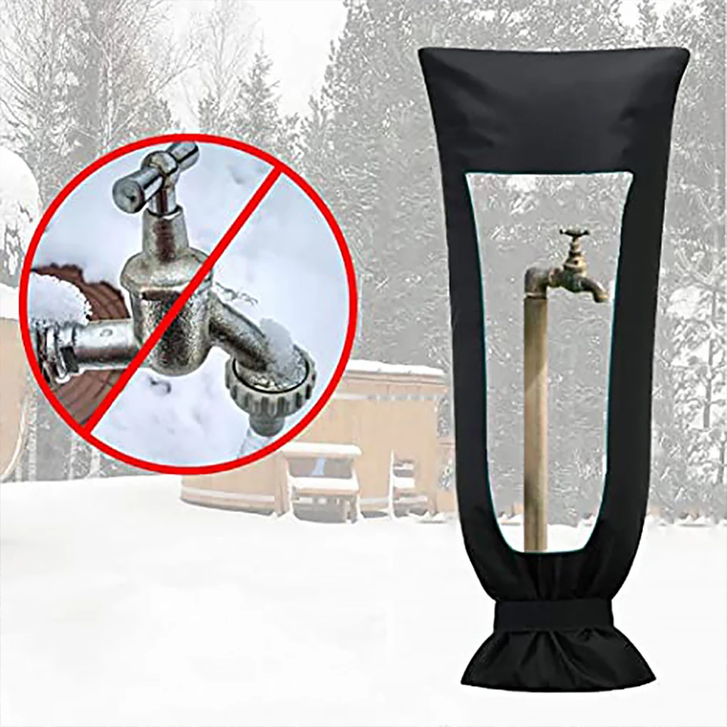 

210D Oxford Faucet Cover Cold Weather Water Sprinkler Freeze Protection Insulation Protectors Reusable Sink Spout Winter