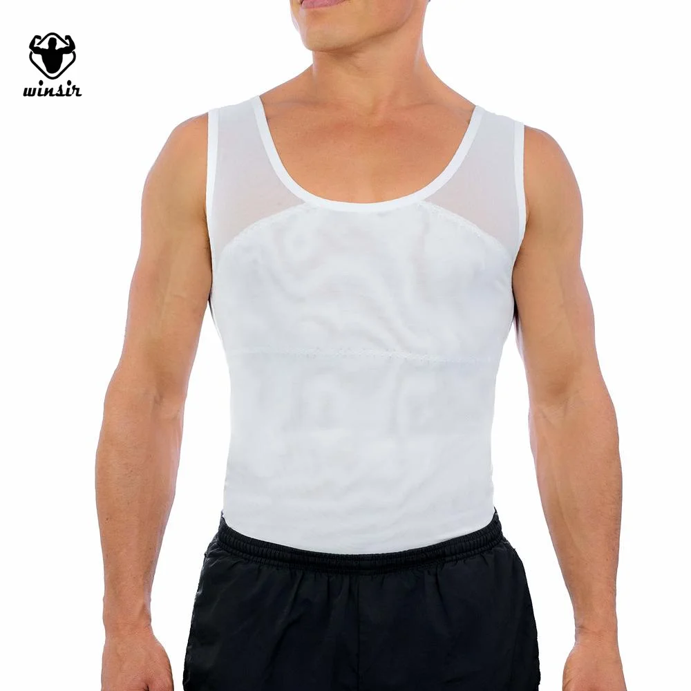 Men Body Shaper Vest Tummy Control Tank Top Compression Waist Slimming Shirts