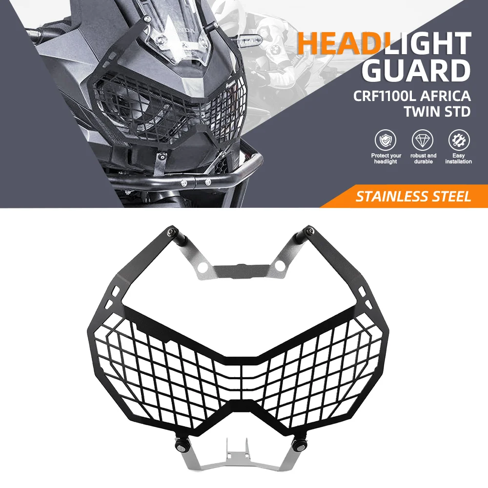 

Headlight Guard Protector Grille Cover FOR HONDA CRF 1100L CRF1100L AFRICA TWIN STD 2019 2020 2021 Headlamp Head Light Shield