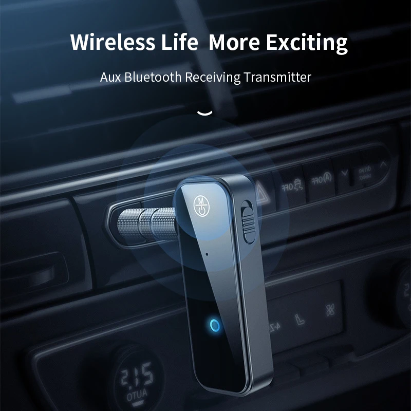 

Wireless Bluetooth 5.0 Transmitter Receiver 3.5mm Jack For Car Music Audio Aux Headphone Reciever Handsfree Bluetooth Receiver