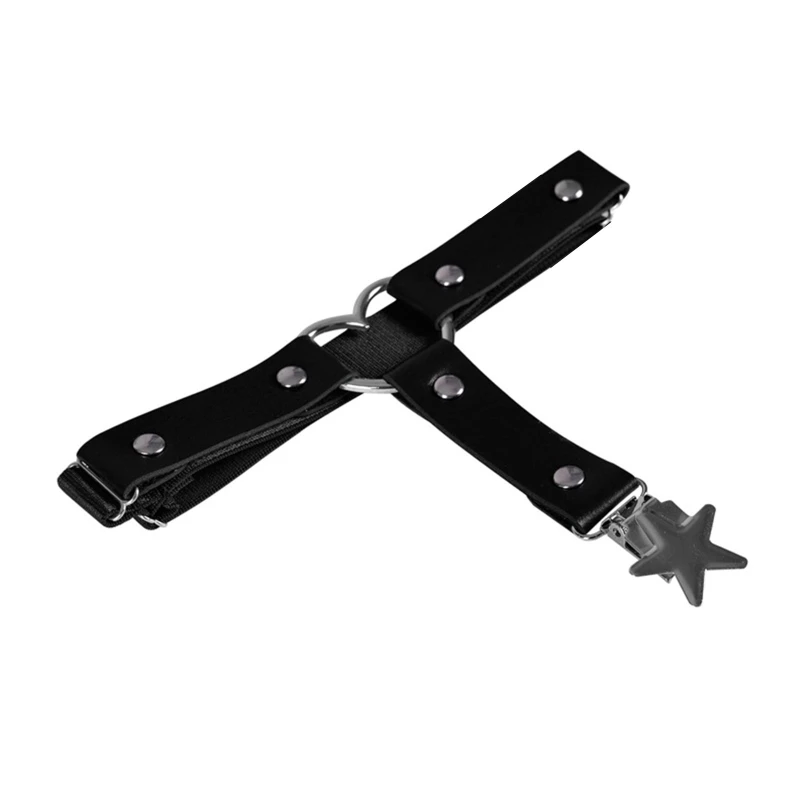 

Q39C Women Sexy Elastic Thigh Chain Gothic Leg Chain Belts Cosplay Party Supplies