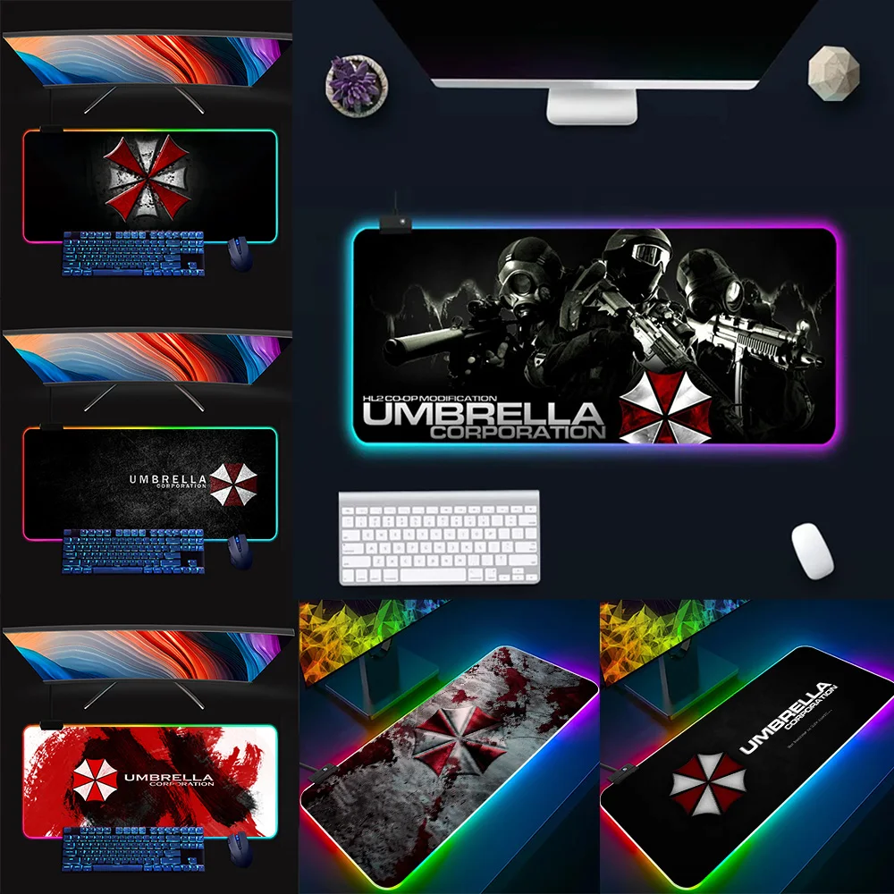 Коврик для мыши и клавиатуры с RGB-подсветкой