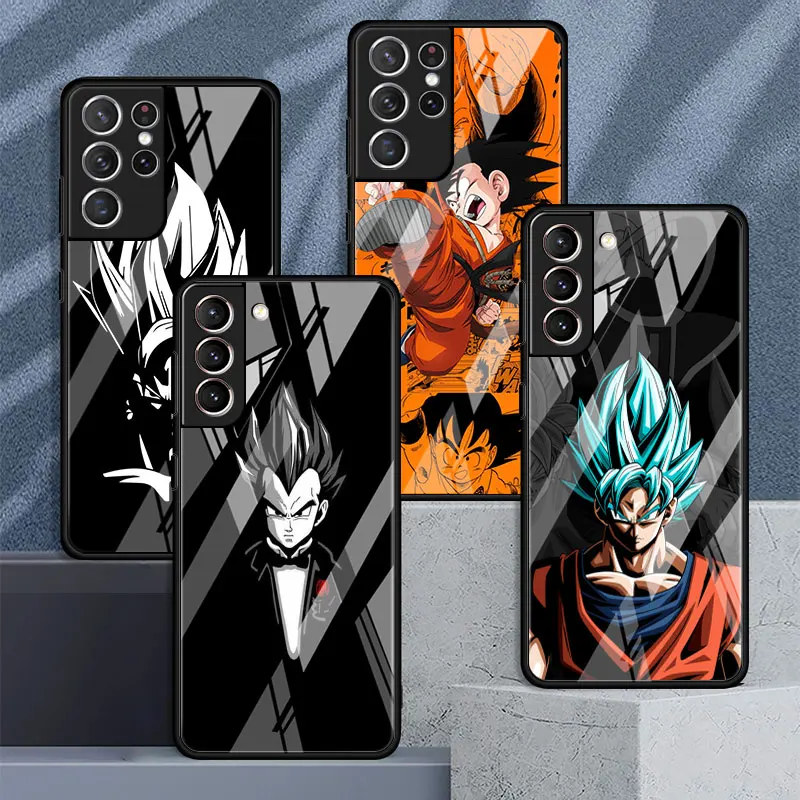 

Стеклянный чехол Dragon Ball для Samsung Galaxy S23 S22 S20 FE S21 S10 Plus S23Ultra S23Plus, чехол для телефона