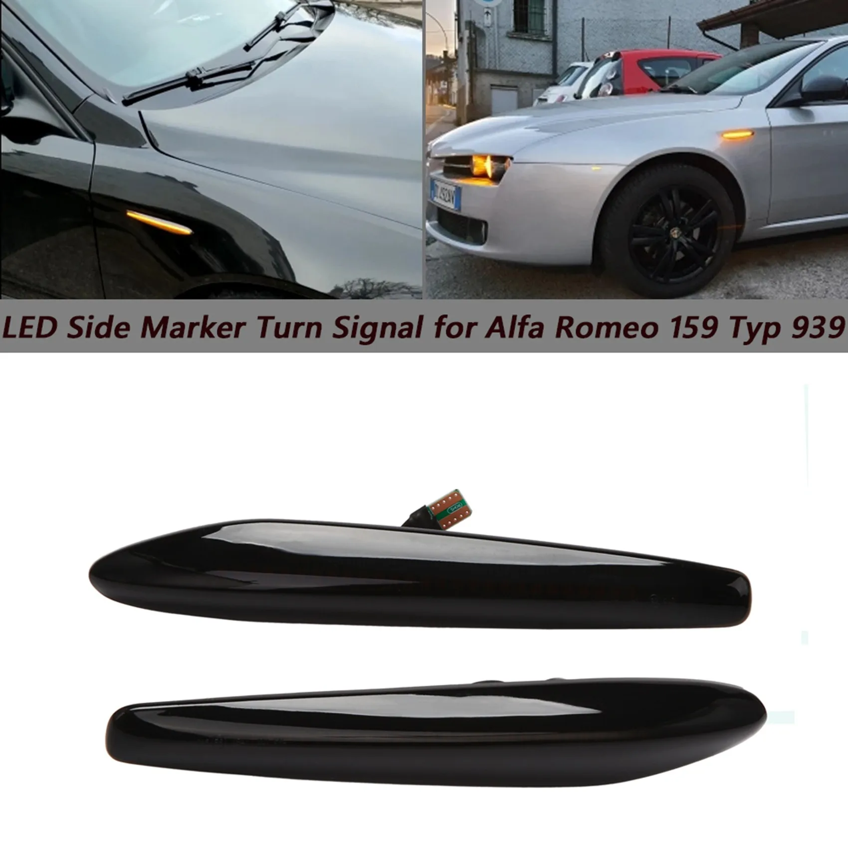 

Car Dynamic Side Marker Light Turn Signal Indicator for Alfa Romeo 159 Typ 939 2005-2010 Boera Typ 939 2005