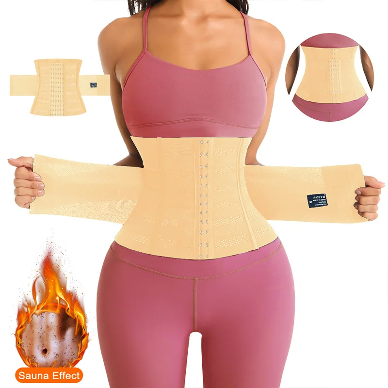 LMYLXL Waist Trainer Corset Women Binders Shapers Tummy Wrap Body Shapewear Slimming Belt Flat Belly Workout Postpartum Girdle
