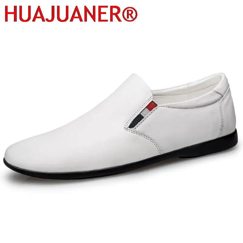 

Genuine Leather Mens Loafer Casual Daily Shoes For Man Lightweight Comfortable Moccasins Male Shoes Business Summer Footware Man