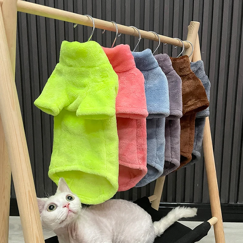 Зимний теплый костюм для кошек и собак мягкая флисовая одежда |