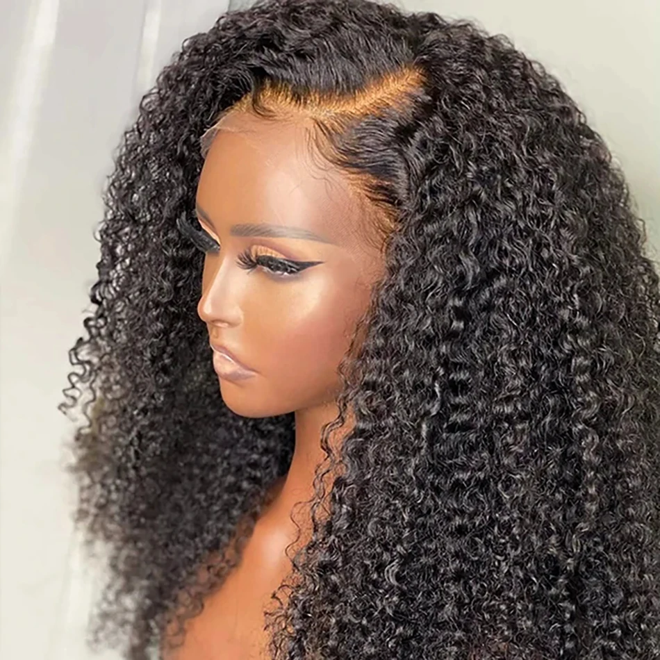

Glueless 26Inch Long Kinly Curly Lace Front Wig For Women With BabyHair Soft Heat Fiber Deep Part PrePlucked Synthetic Wig