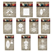 snowflake bell christmas metal cutting dies for diy scrapbooking photo album decorative embossing paper cards die cuts sets