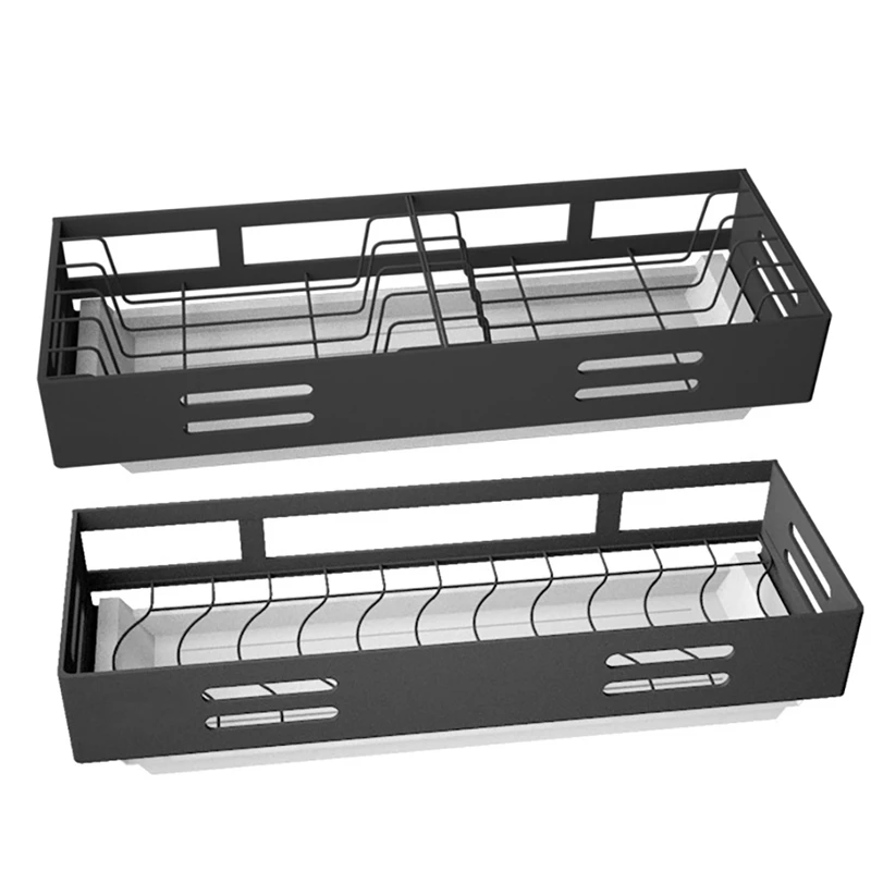 

Kitchen Organizer Storage Shelf Wall Mounted Stainless Steel Dish Drying Rack Dinnerware Organizer