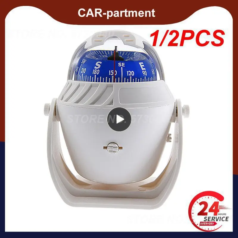 

1/2PCS Light Electronic Navigation Compass for Sea Marine Boat Ship Car Auto