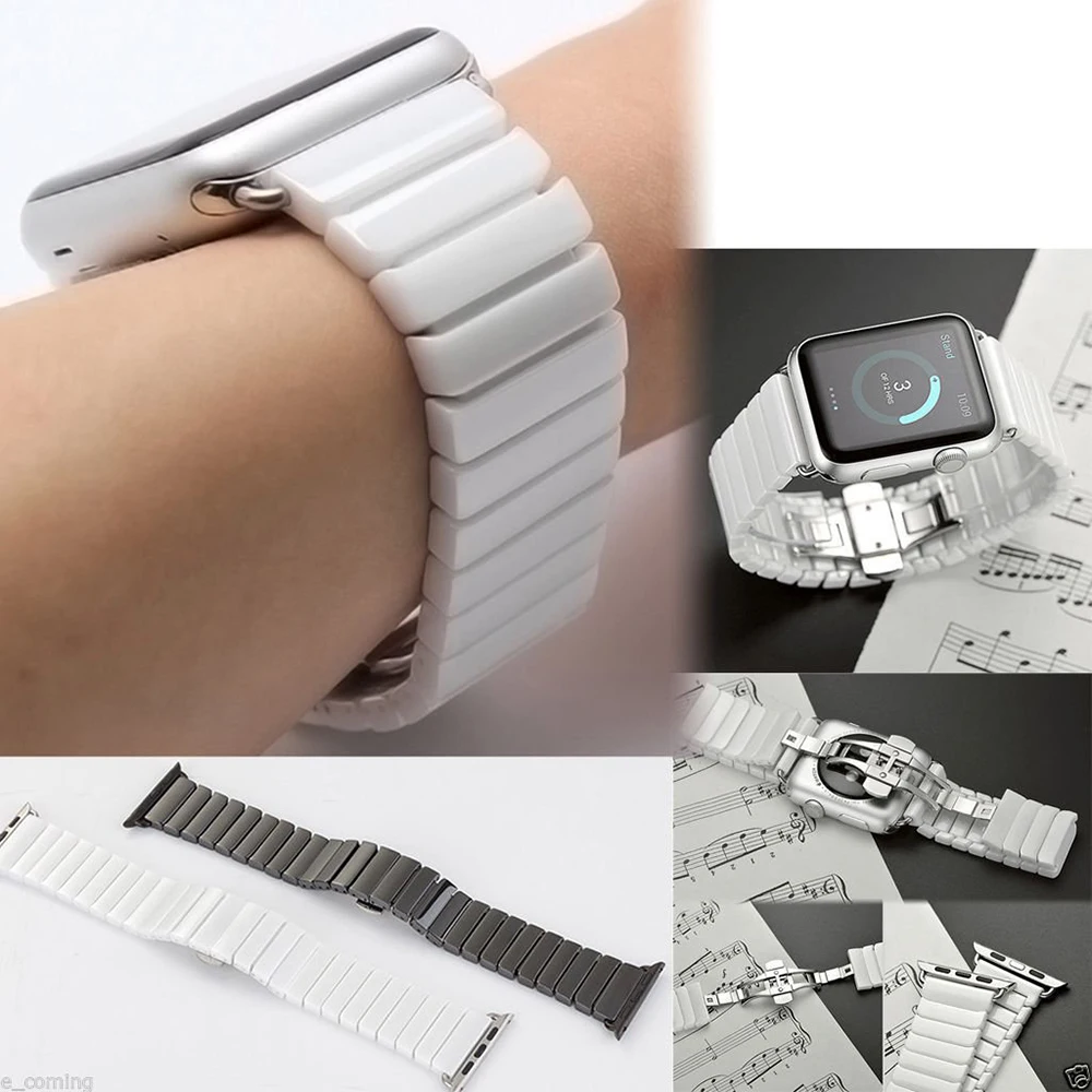 Ceramic Strap For Apple Watch Band 45mm 41mm 44mm 42mm 40mm 49mm Metal Bracelet Watchband For iWatch Ultra 8 7 6 5 4 3 SE Belt