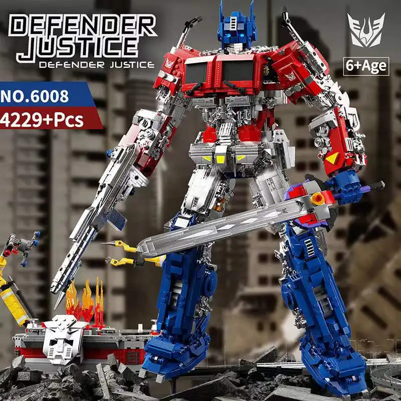 

4229Pcs Classic Transformation Robot Model Building Blocks Bricks Kids Christmas Toys 6008 NO BOX