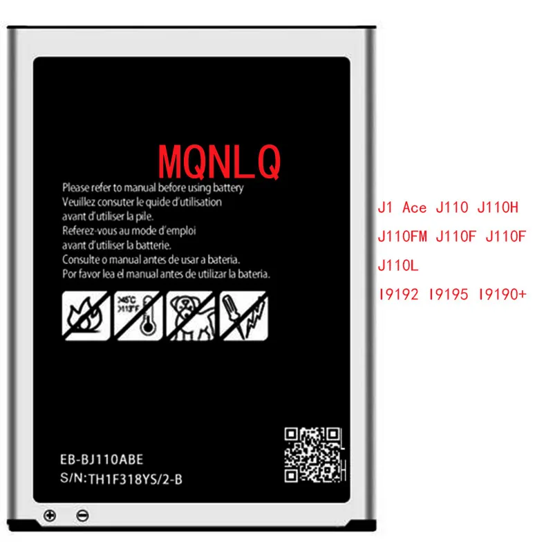 EB-BJ110ABE аккумуляторная батарея для Samsung Galaxy J1 Ace J110 J110H J110FM J110F J110L I9192 I9195 I9190
