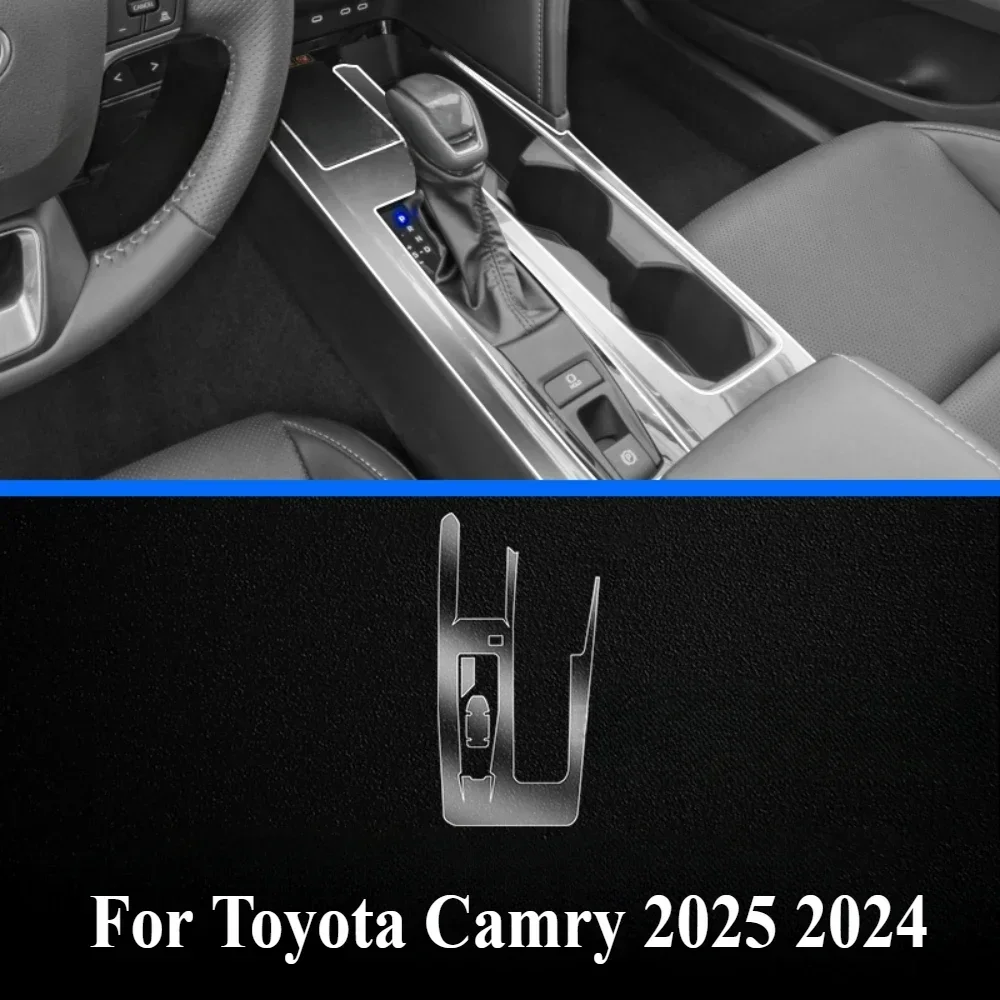 Для Toyota Camry 2025 2024, аксессуары для интерьера, прозрачная пленка из ТПУ, панель переключения передач, GPS-навигация, центральная консоль, защита PPF