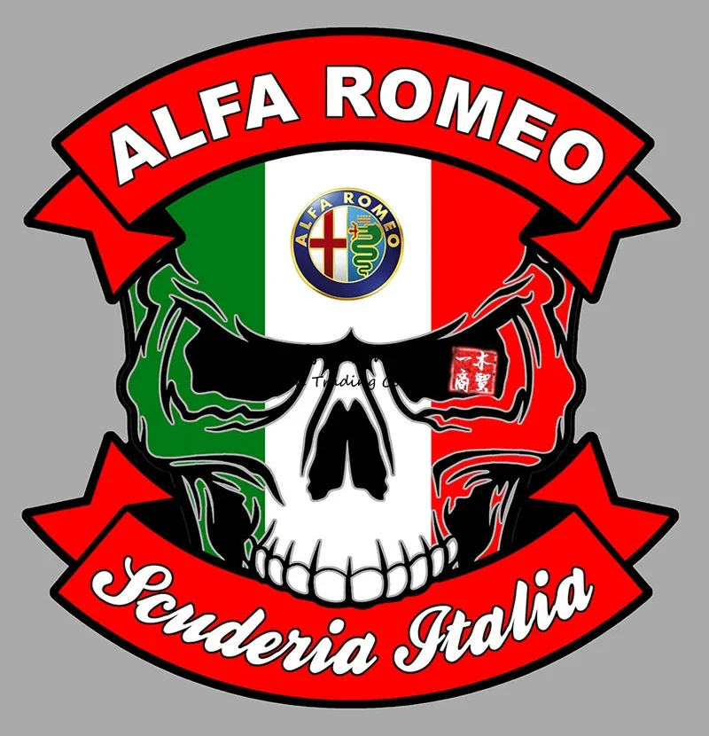 Наклейка с черепом Италии для Alfa Rome Scuderia Italia наклейка ламинированный винил