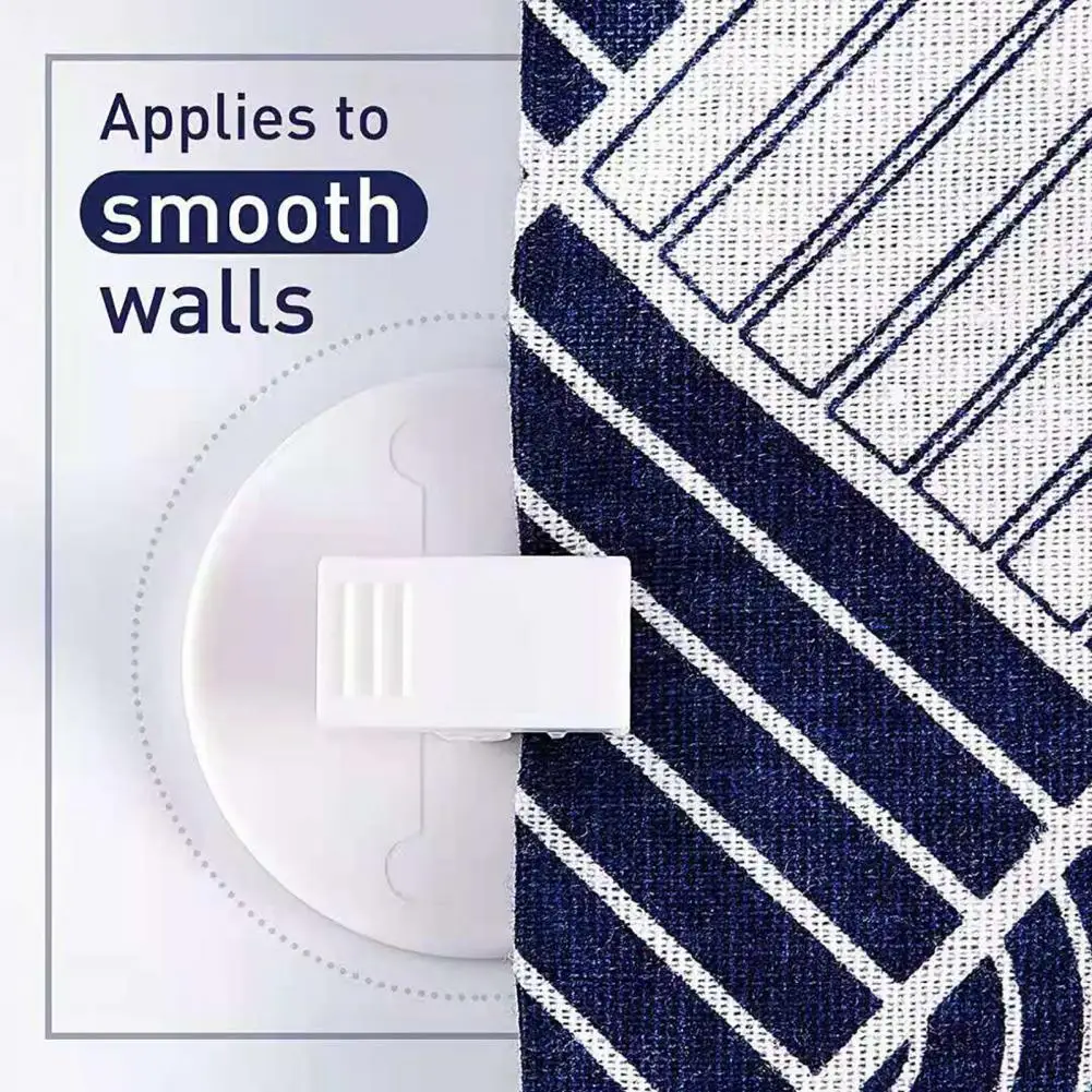 Зажимы для вещей душа пластиковые самоклеящиеся не требует отверстий 2 шт. |