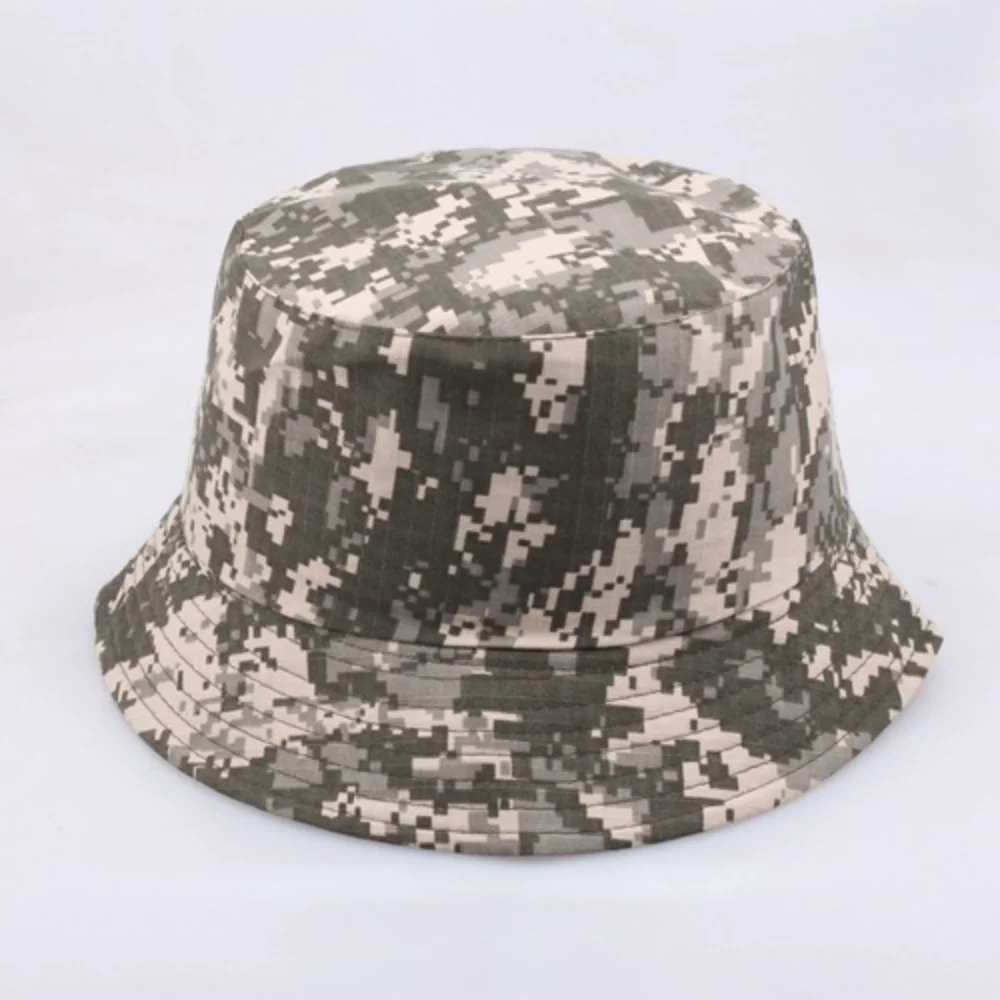 

Camouflage Buckets Hats for Men Women Military Tactical Spring Summer Sun Fisherman Hat Cotton Unisex Fishing Panama bob Caps