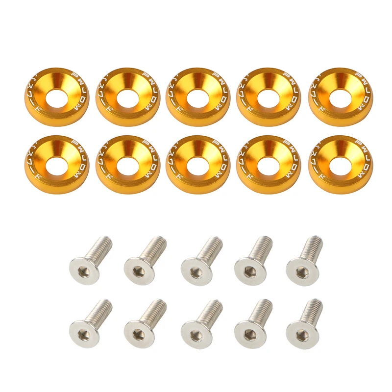 

10 шт., универсальные болты для автомобильных гаек M6
