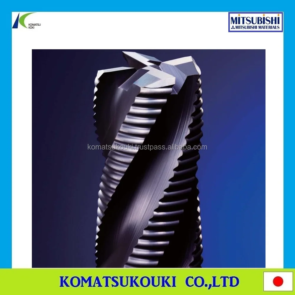 

High efficiency Mitsubishi end mill VF2WB, 2 flute wide ball nose end mill for machining of undercut geometries