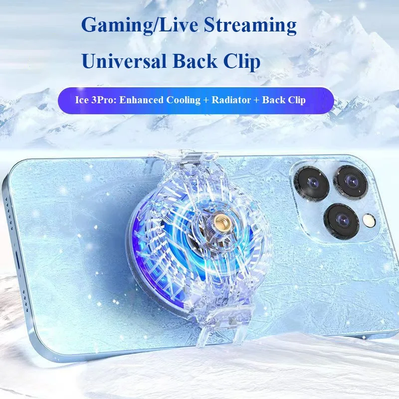 

Turbo Magnetic Semiconductor Phone Radiator Ring-shape Back Clip Style Cooling Artifact For Apple Black Shark Huawei Android