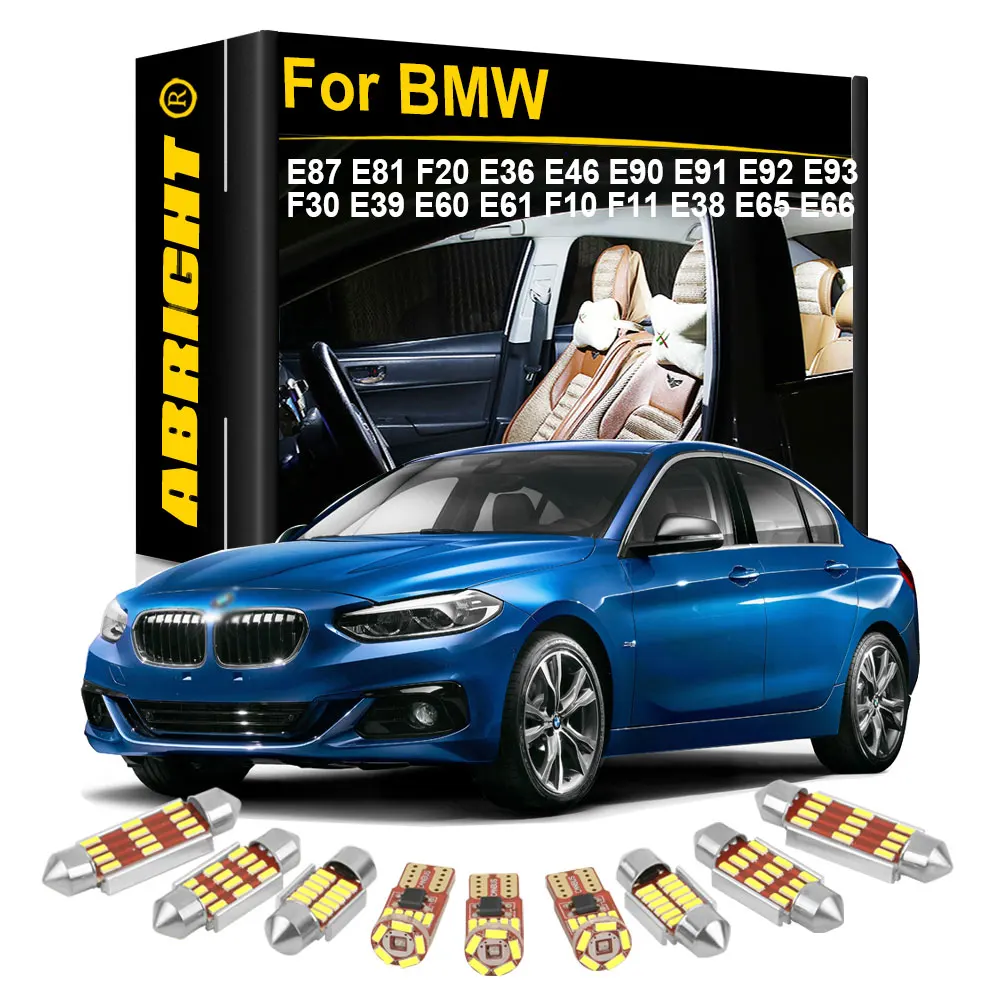 

For BMW E87 E81 F20 E36 E46 E90 E91 E92 E93 F30 E39 E60 E61 F10 F11 E38 E65 E66 328i 2009 2011 2012 2017 LED Interior Lights