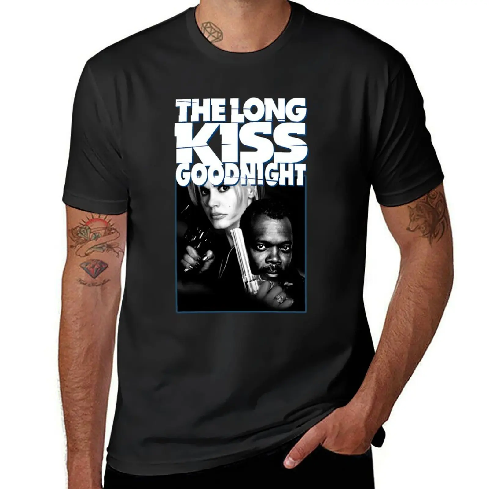 Длинная Подарочная футболка с надписью The Long Kiss Goodnight для мальчиков и женщин