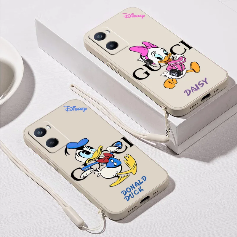 Чехол для телефона Disney Lovely Daisy Donald Duck OPPO A 98 96 94 93 78 76 74 73 72 57 55 54 53 52 31 16 S K E 2020 Liquid Rope