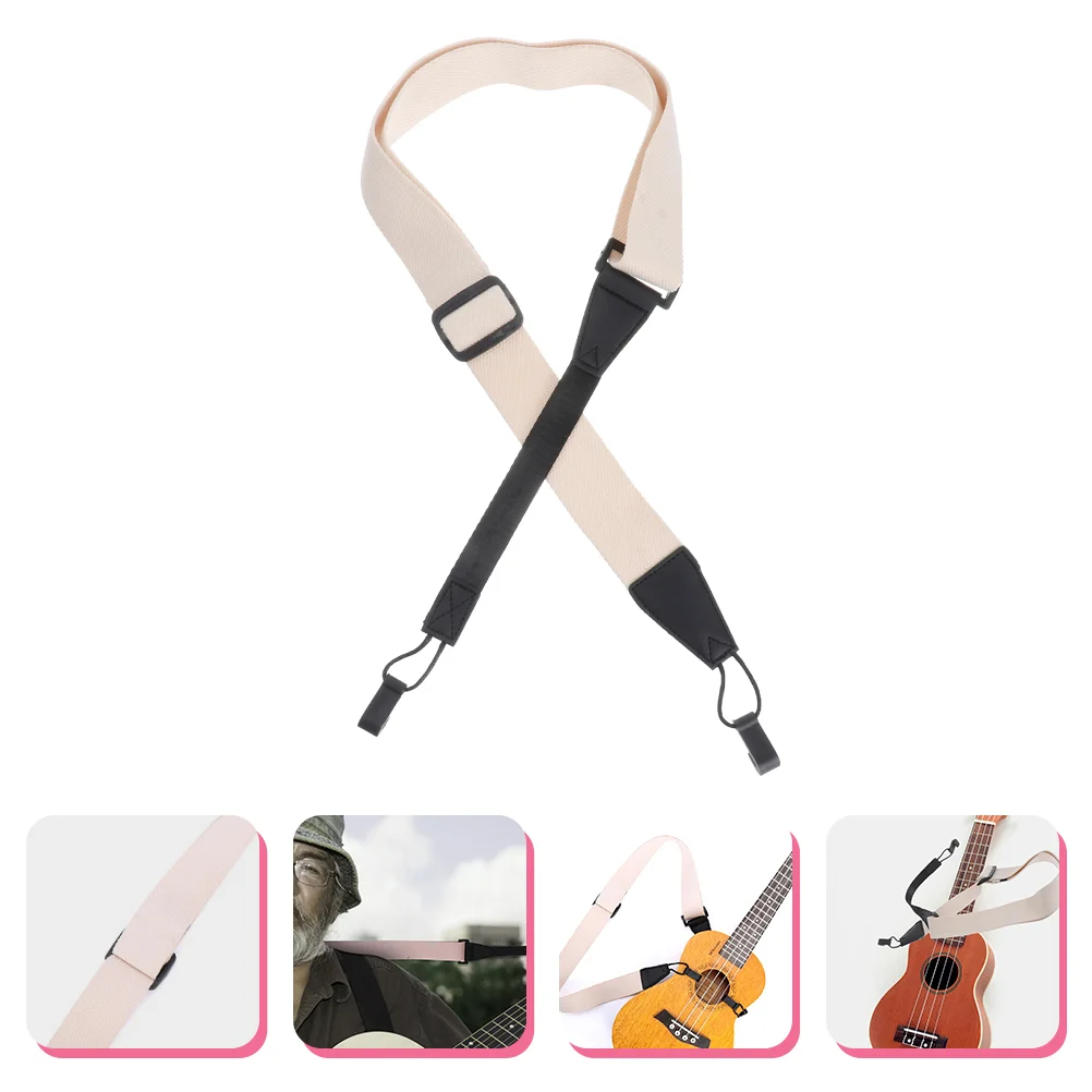 

Clip Ukulele Strap Man Watch Bands Men Cotton Guitar Microfiber Practical