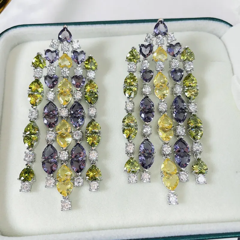 

Bilincolor Luxury Big Tassel Earring for Women