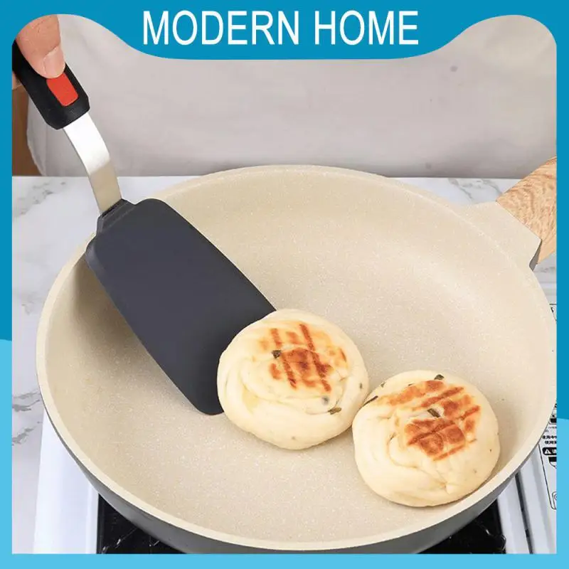 

Round Handle Non-stick Spring Steel Kitchenware Silicone Spatula Modern Minimalist Kitchenware Soft Silicone Edge Heat Resistant