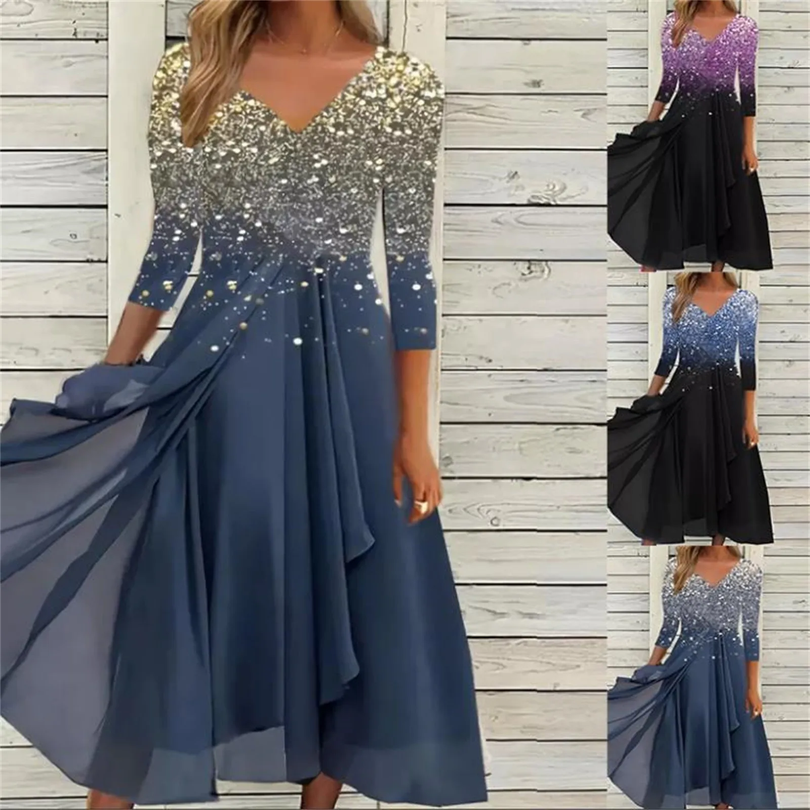 

Женское повседневное Модное шифоновое платье с длинными рукавами, спортивное платье для женщин