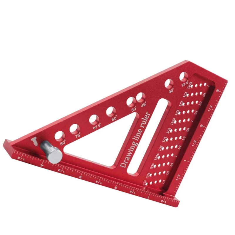 Квадратная линейка для 3D-деревообработки. Линейка разметки положения отверстия.