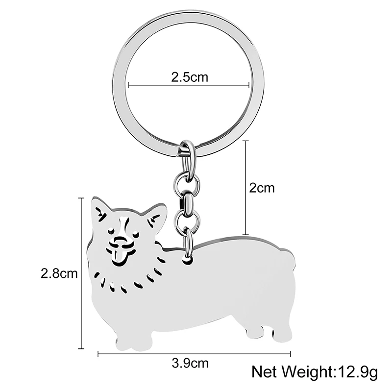 WEVENI кольцо для ключей из нержавеющей стали с посеребренным покрытием