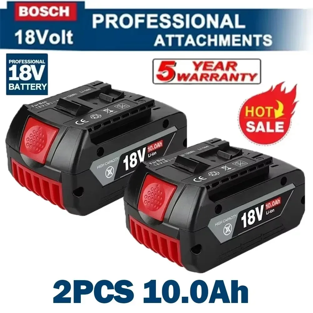 Оригинальный аккумулятор 18 В 10 0 Ач для Bosch Professional GBA GBH GSR GSB BAT618 BAT609 BAT620