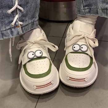 Pink white Sneakers shoes Design Sneakers Women's Spring 2023 Korean Sports Platform Flat Vulcanize shoes lolita sneakers size40 1