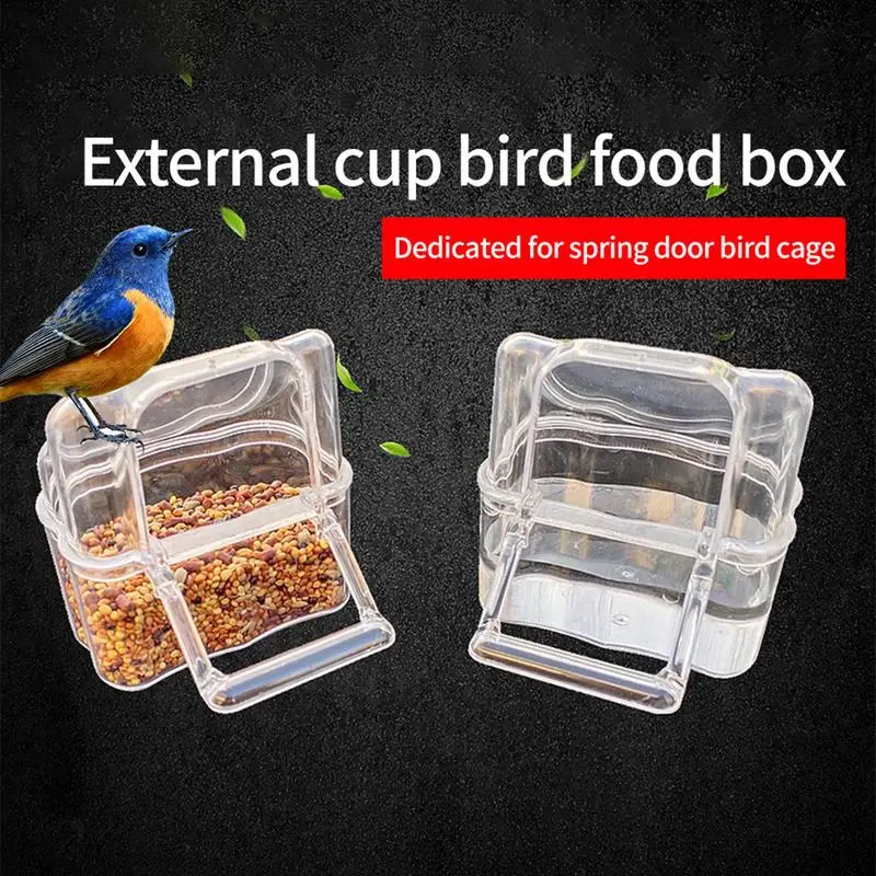 Parrot Transparent Easy To Install Clean Durable Parrot Seed For Birds Cage Durable Pet Gift