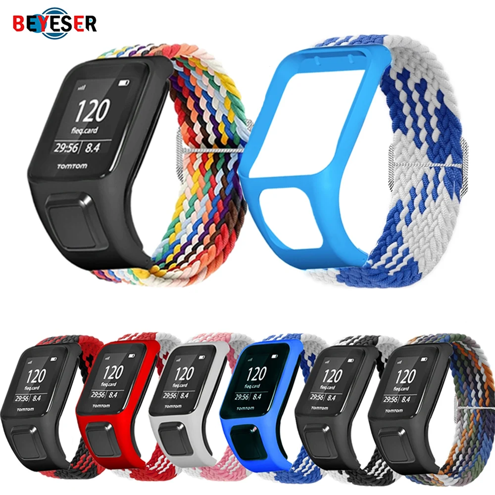 

Ремешок нейлоновый для смарт-часов TOMTOM Runner 2/3/spark/Adventurer