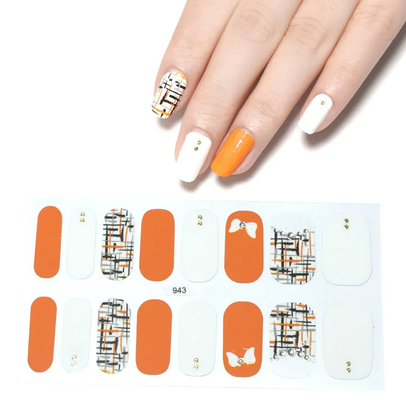 

2022 Three Sorts 0f Nail Stickers Women Salon Nail Decoration Minimalist Design Fashion Nail Polish Sticker For Nails Designed