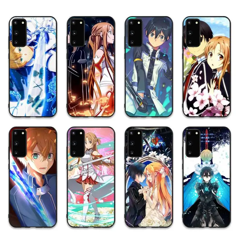 

Anime Sword Art Online Phone Case for Samsung S20 lite S21 S10 S9 plus for Redmi Note8 9pro for Huawei Y6 cover