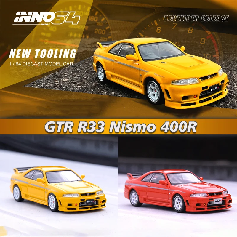 

Коллекционная Миниатюрная модель автомобиля INNO 1:64 Skyline GTR R33 Nismo 400R