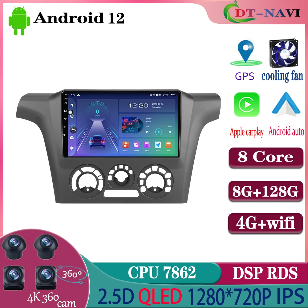 

Carplay Android 12 для Mitsubishi Outlander 2002-2008 Авторадио сенсорный экран Радио Мультимедийный видеоплеер навигация GPS IPS