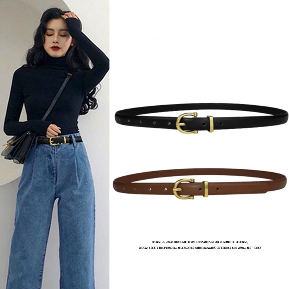 Luxury Designer Women Belt Genuine Leather Female Fashion Metal Belt Buckle Waistband 3 Colors High Quality Trend Belt Lady New