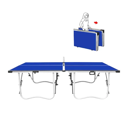

Professional table de ping pong avec support raquette mdf table tennis board indoor foldable table tennis