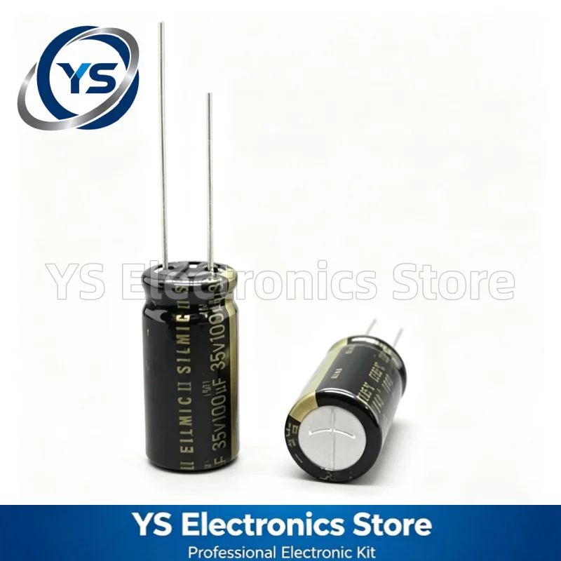 Фото 10-100 шт. 35V100UF ELNA RFS SILMIC II Series 10X20mm HiFi аудиоконденсатор RFS-35V101MH5 #   100UF35V 35V 100UF Оригинальный и новый №2