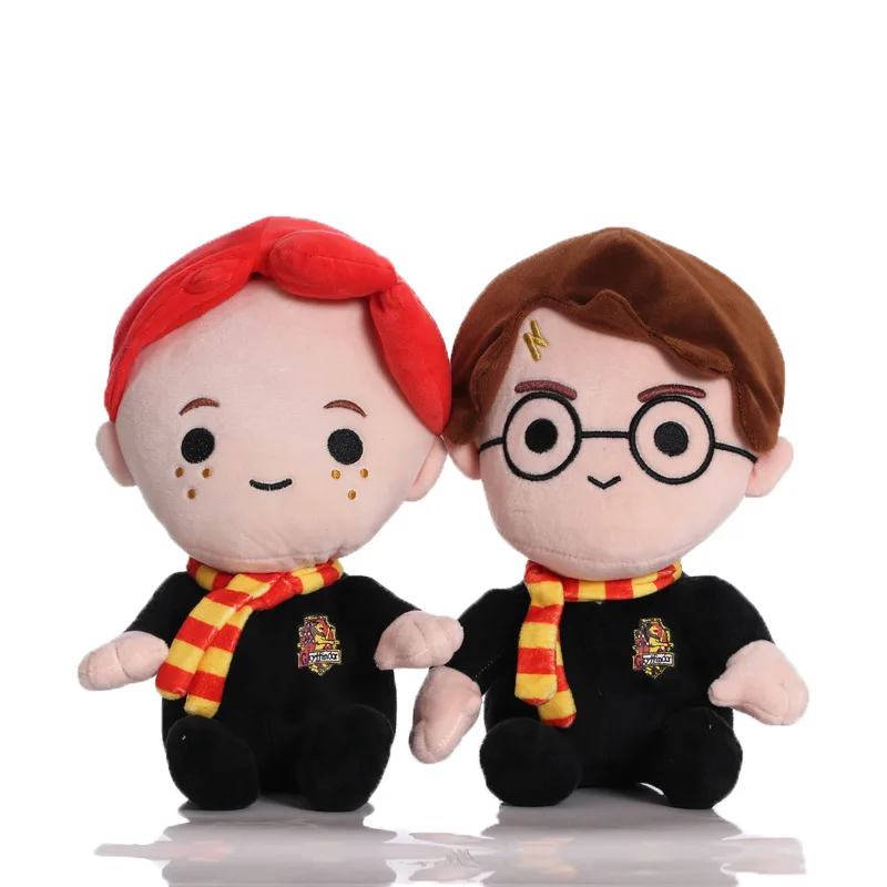 

Cartoon Magician Plush Toy Potters Ron Scarf Movie TV Figures Plushies Stuffed Doll Character Kids Fans Birthday Christmas Gifts