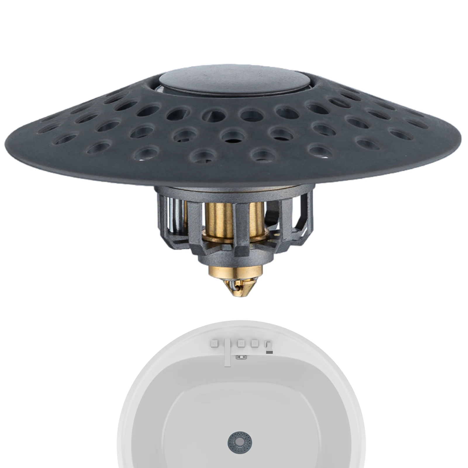 

Пробка для ванны выдвижной фильтр для слива Улучшенный выдвижной фильтр для слива раковины из нержавеющей стали Простая установка и Очистк...